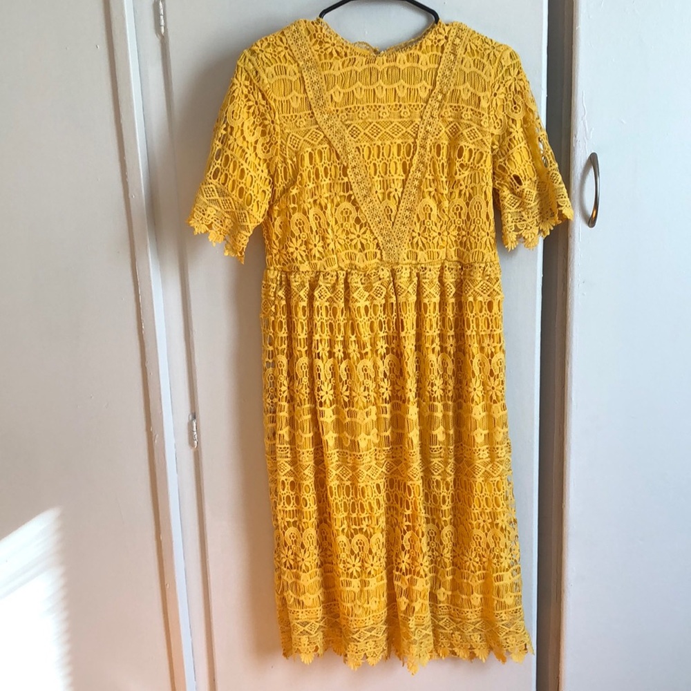 Polagram Gold midi dress